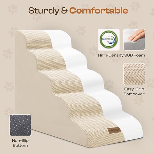Miorun Dog Stairs Replacement Cover for 5-Step Foam Steps - Image 7