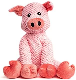 fabdog, inc. Floppy Pig Dog Toys (Large), Small Breeds by fabdog