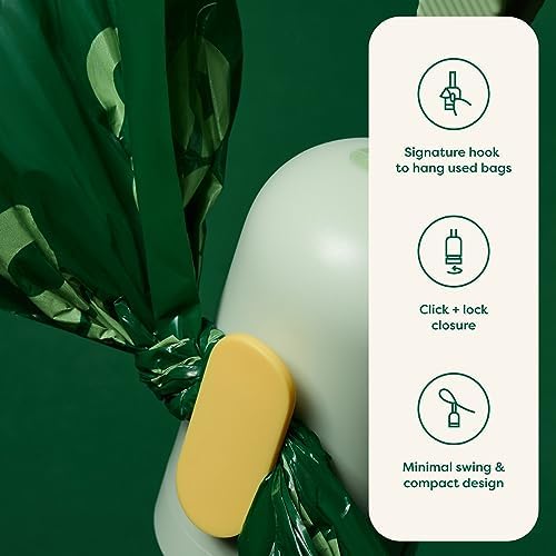 Earth Rated Dog Poop Bag Holder & Leash Dispenser, 15 Bags, Unscented - Image 2