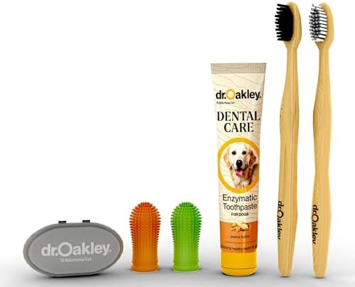 Dr. Oakley Dental Toothbrush Kit for Dogs & Cats -Finger Brush for Small Pets and Soft brushes for Large or Older Natural and Safe Peanut Butter Flavor - - Image 7