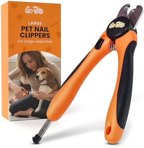 GoPets Nail Clipper for Large Dogs & Cats, Quick Sensor Safety Guard by GoPets