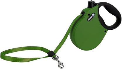 Alcott Adventure Retractable Leash, Small, Green