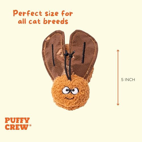 Interactive Catnip Cat Plush Toy, Insect Theme, 5'', for All Breed Size Cats (Cockroach) - Image 3