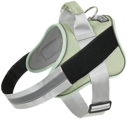 Dog Harness, No-Pull Reflective Dog Vest, Breathable Adjustable Pet Harness with Handle for Outdoor Walking - No More Pulling, Tugging or Choking by Bolux