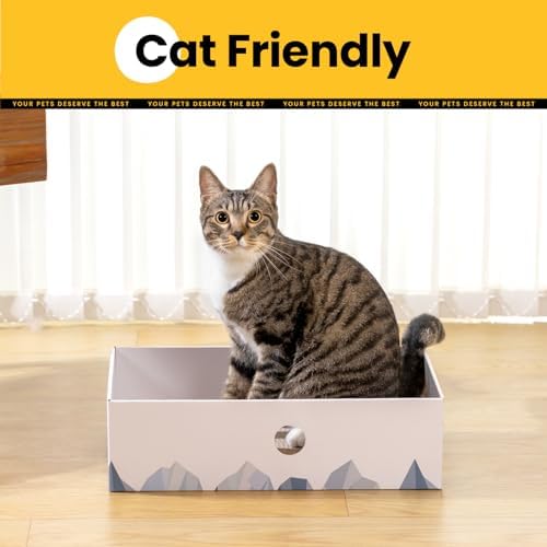 Conlun Cat Scratcher Box, Cardboard Pad, Bed for Indoor Cats,2-Pack - Image 6