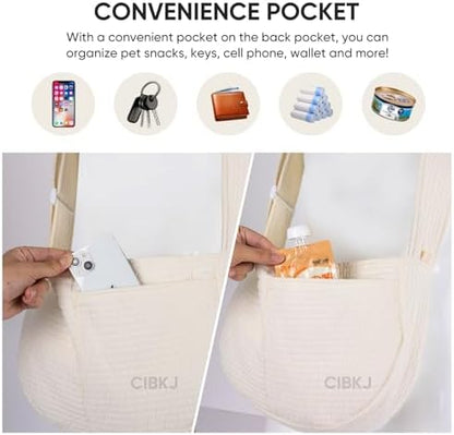 Small Dog Carrier Sling,Dog Slings for Small Dogs,Cat Slings Adjustable - Image 4