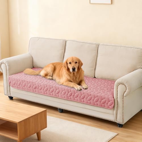 Ameritex Pet Bed Cover Dog Bed Blanket for Sofa and Furniture Waterproof New Pattern Design (30x70 Inch, Pink) - Image 6