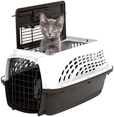 Petmate Two Door Plastic Pet Kennel for Small Dogs and Cats, 19in, White - Image 5