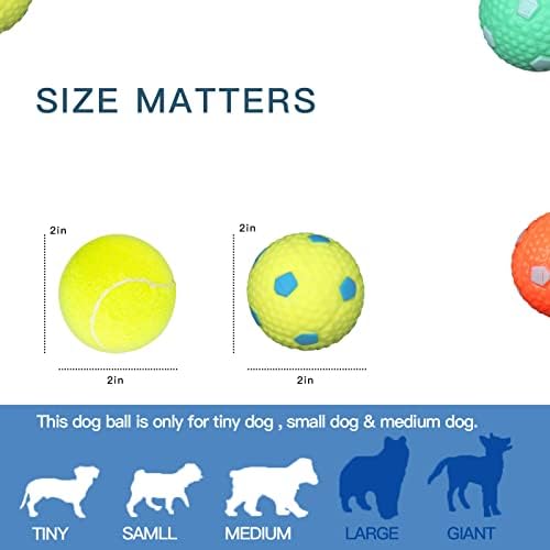 ptlsy 2inch Dog Ball for Puppy Small Medium Dogs Fetching Exercise, 16 Pack - Image 6