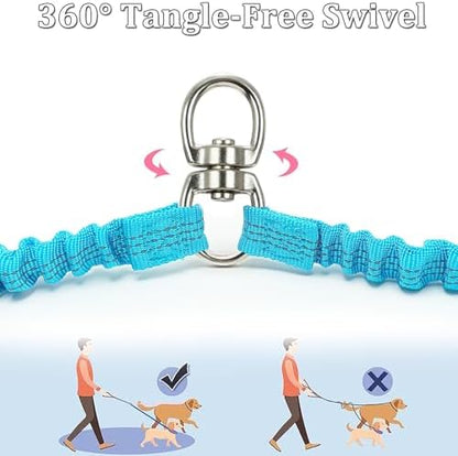 Double Dog Leash Coupler, Different Length Splitter for 2 Dogs - Image 2