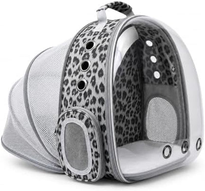 Expandable Cat Carrier Backpack with Bubble Window, Black and White by TOYSINTHEBOX