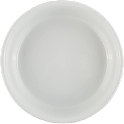 Bone Dry Pet Bowl Collection Ceramic Set, Medium, Marble, 2 Count White