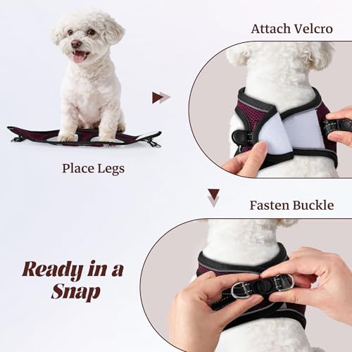 No Pull Dog Puppy Harness and Leash Set Reflective Mesh Vest Medium - Image 4