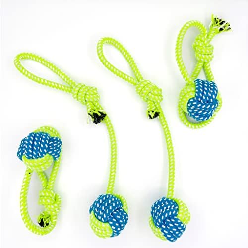 YESWOOD! Tug of War Dog Toy Small Breed,4-Pack Small Dog Rope Toy with Ball by YESWOOD%21