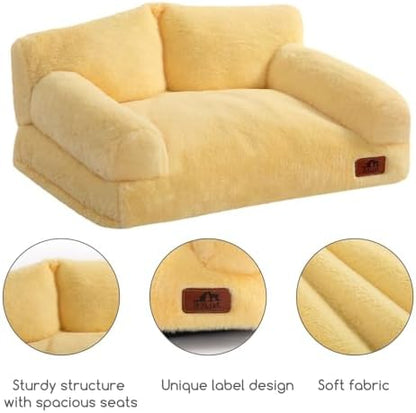 Hollypet Small Dog Large Cat Bed Puppy Couch Beds for Pets up to 25 lbs - Image 6