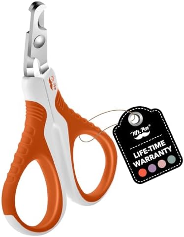 Mr. Pen- Cat Nail Clipper, Raspberry Red & White Cat Nail Trimmer by MrPen