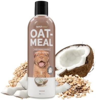 Bark2Basics Oatmeal Dog Shampoo, 16 oz - Natural Colloidal Oatmeal, Natural Ingredients, Calms Dry Itchy Irritated Skin, Moisturizes and Soothes the Skin and Coat, Professional Grade by Bark2Basics%7CGroomersChoice