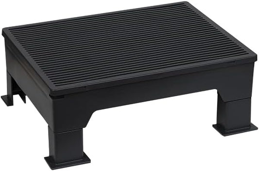 Pet Coutures Cat Litter Box Step, Adjustable Elevated Ramp with Anti-Tracking Mesh & Catcher - Easy Cleaning - Ideal for Kittens and Seniors by Unknown