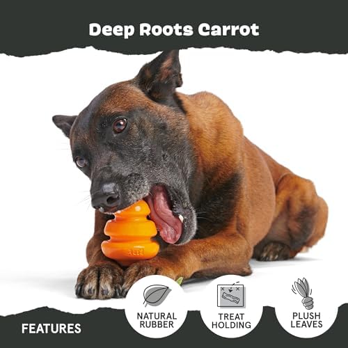 BarkBox Deep Roots Carrot Super Chewer - Toy for Small Dogs - Image 4