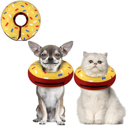 Supet Inflatable Dog Cone Collar for Small Dogs Puppies Cats, Soft Dog Cone Alternative After Surgery for Puppies Cats to Stop Licking by Supet
