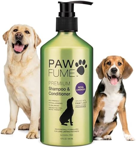 PAWFUME Dog Shedding Shampoo and Conditioner, Royal Lavender, 1-Pack by Pawfume