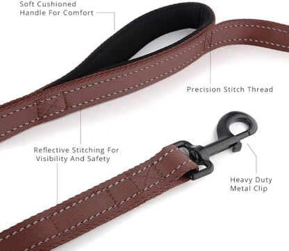 Plutus Pet Double Handle Dog Leash, 4 FT Long, for Medium Large Dogs - Image 2