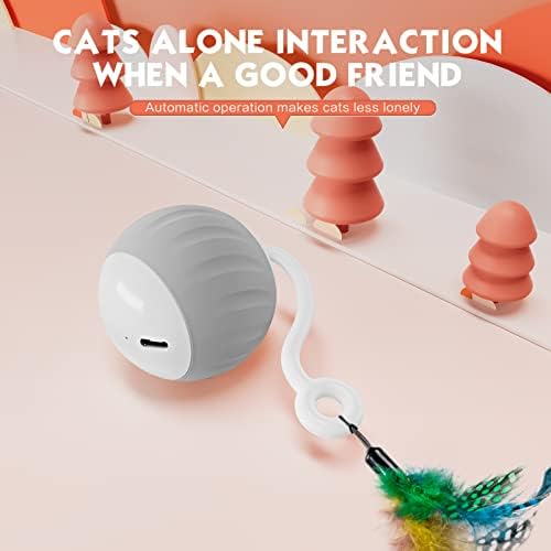 Upgraded 2.36 Inch Large Cat Toy With Touch&Voice Activation for Indoor Cat - Image 4