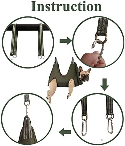 Kkiimatt Dog Grooming Hammock Harness for Medium-Large Size Dogs, Pet Grooming Hammock Dog Nail Hammock with Nail Clippers/Trimmer,Dog Sling Holder Helper for Nail Trimming/Clipping - Image 5