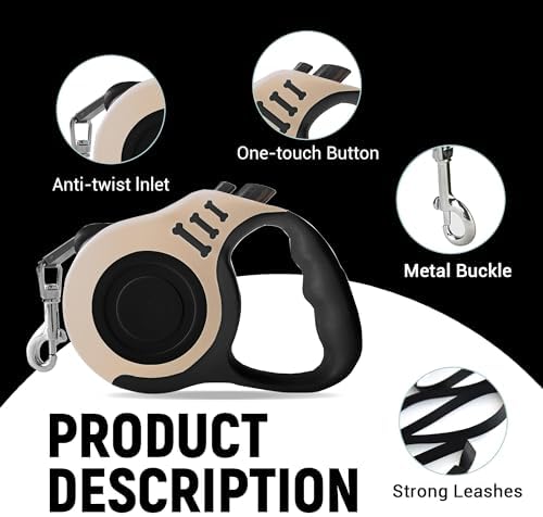 Retractable Dog Leash Automatic Telescopic Tractor Dog Tape - Image 5