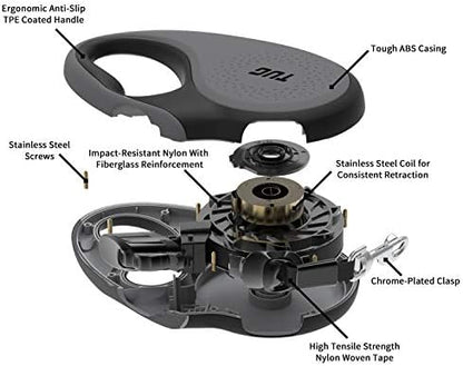 TUG Original Retractable Dog Leash, 16 ft (Small, Grey) - Image 2