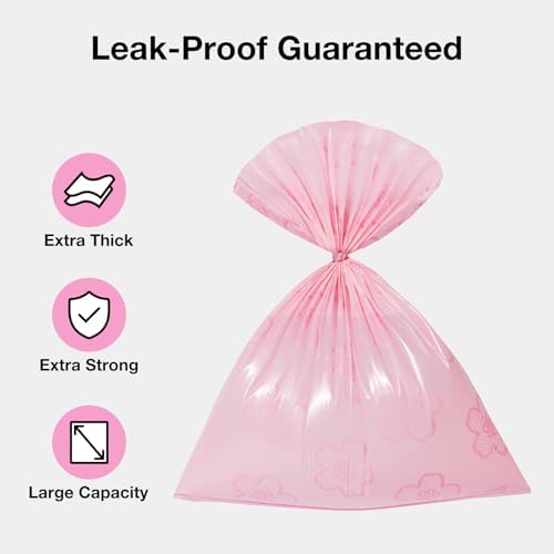 VETRESKA Cherry Blossom Scented Dog Poop Bags, Leak Proof, 300 Counts - Image 2