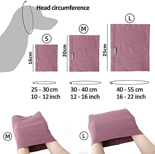 Dog Ear Cover for Anxiety Relief, Dog Calming Hood for Grooming and Bath Drying, Pet Cats and Dogs Ear Protector (Medium) - Image 3