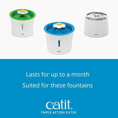 Catit Triple Action Replacement Original Water Fountain Filters, 12 Pack - Image 5