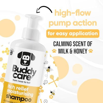 Buddycare - Dog Shampoo - Itch Relief - Milk & Honey - 500ml (16.90oz) - Image 6