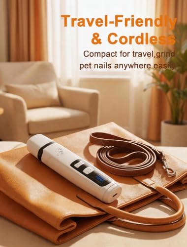 Quiet Electric Pet Nail Grinder with Light for Dogs Cats - Image 6