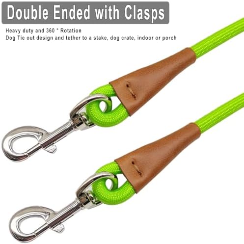 6 Foot Dog Tie Out Rope Leash, 1/2-In Indoor Training Tie Down - Image 2