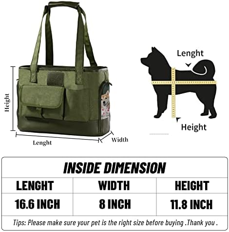 Dog Carrier, Cat Carrier, Pet Carrier, Foldable Waterproof Premium Oxford Cloth Dog Purse, Portable Bag Carrier for Small to Medium Cat and Small Dog - Image 5