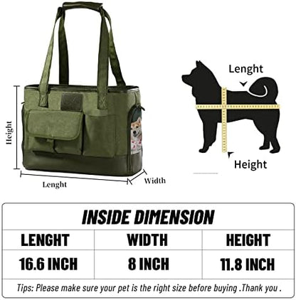 Dog Carrier, Cat Carrier, Pet Carrier, Foldable Waterproof Premium Oxford Cloth Dog Purse, Portable Bag Carrier for Small to Medium Cat and Small Dog - Image 5