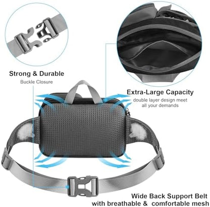 ETACCU Hands Free Dog Leash with Phone Pouch for 2 Dogs Water Bottle Holder - Image 5