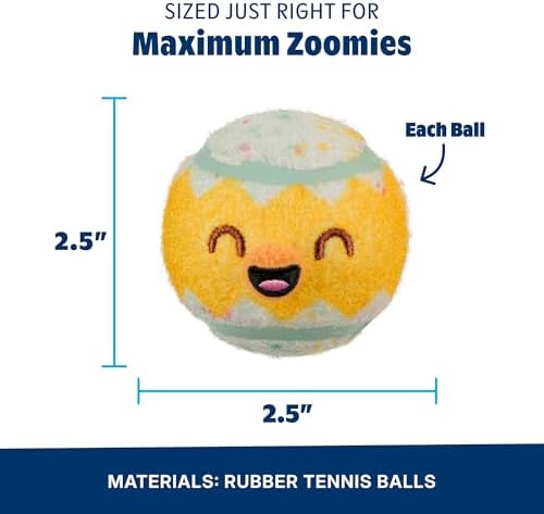 BarkBox Play Hatch Rubber Tennis Balls - for Dogs - Image 2