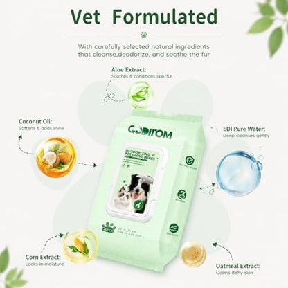 Pet Cleaning Glove Wipes for Dogs & Cats, 20 Pcs - Image 5