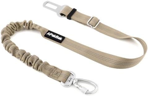 Dog Seat Belt for Car, Car Harness with Locking Aluminum Hook by Fortheloveofpets