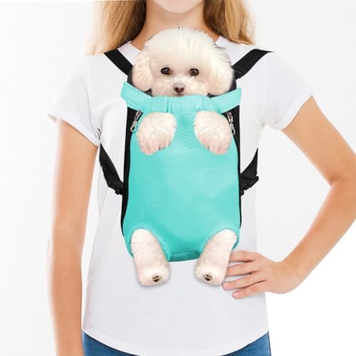 FEimaX Dog Carrier Backpack Pet Legs Out Front Cat Travel Bag, Adjustable Puppy Backpacks Carriers Hands-Free for Small Medium Dogs Cats Hiking Traveling Camping Daily Walking by FEimaX
