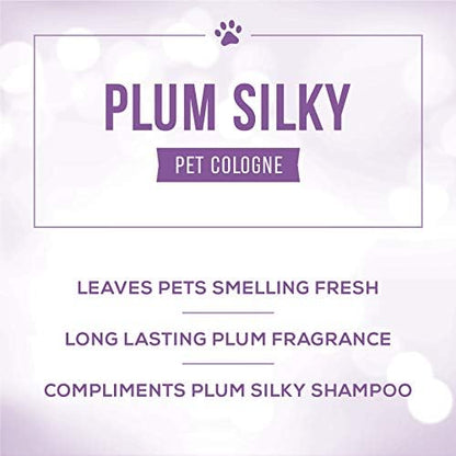 Nature's Specialties Plum Silky Dog Cologne for Pets, Natural Choice for Professional Groomers, Ready to Use Perfume, Finishing Spray, Made in USA, 8 oz - Image 2