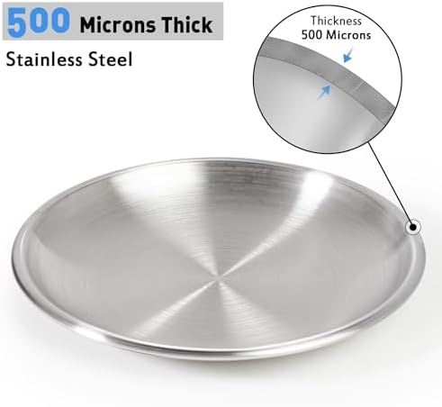 Stainless Steel Cat Dishes for Food and Water Bowls for Kittens and Baby Cats Small Pets Relief of Whisker Fatigue -2 Sets Shallow Style - Image 5