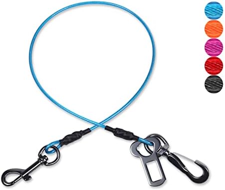 VIVAGLORY Dog Seatbelt Tuffbelt Dog Car Harness, L, Blue by VIVAGLORY