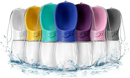 WePet Portable Dog Water Bottle, 12 OZ, Leak Proof Puppy Water Dispenser with Drinking Feeder for Pets Outdoor Walking, Hiking, Travel, Food Grade Plastic by WePet