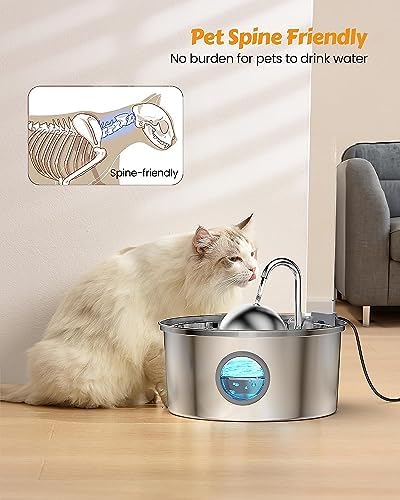 AONBOY Cat Water Fountain with 6 Filters + 3 Sponge Filters - Image 6