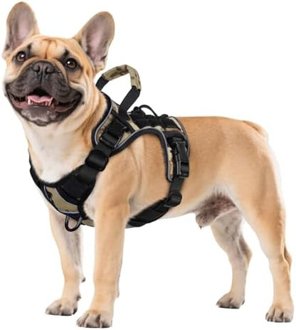 WINGOIN Tactical Dog Harness for Small Dogs,Heavy Duty No Pull Dog Harness by WINGOIN
