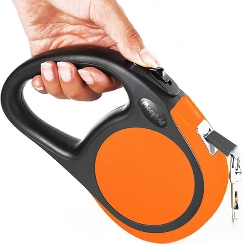 Heavy Duty Retractable Dog Leash-16ft Strong & Durable Walking Leash for S to L Dogs up to 45/115 lbs, Upgraded Lock System, Non Slip Grip, Tangle Free (Orange, Medium-Large Sized) - Image 3